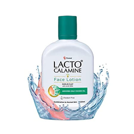 Lacto Calamine Face Lotion For Oil Balance - Combination To Normal Skin - 120 Ml