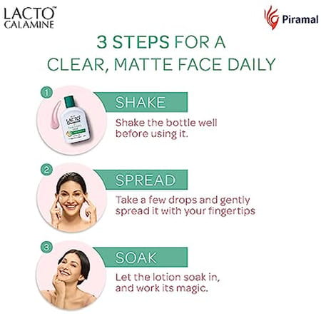 Lacto Calamine Face Lotion For Oil Balance - Combination To Normal Skin - 120 Ml
