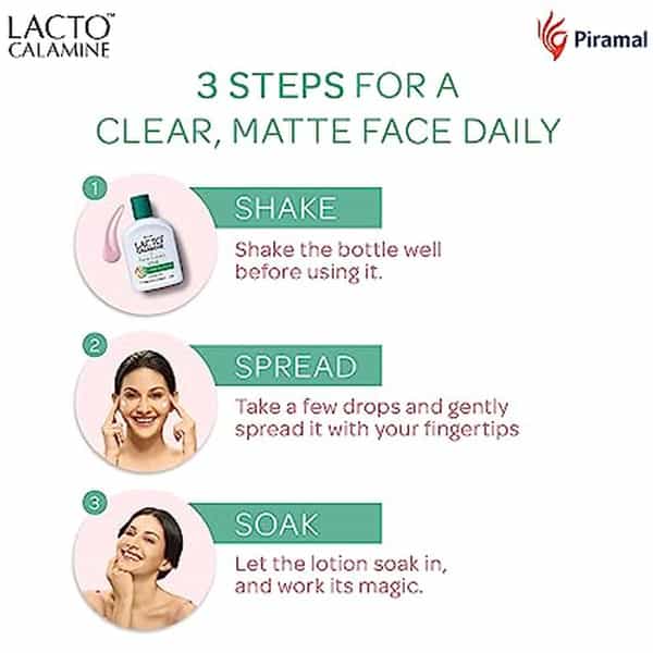 Lacto Calamine Face Lotion For Oil Balance - Combination To Normal Skin - 120 Ml