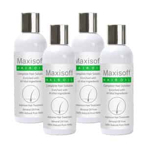 Maxisoft Hair Oil | Complete Hair Solution | Bottle | 100 Ml | Pack Of 4