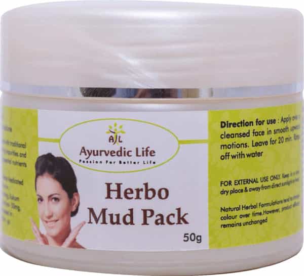 Al-Ayurvedic Life Herbo Mud Pack - 50G Pack Of 4