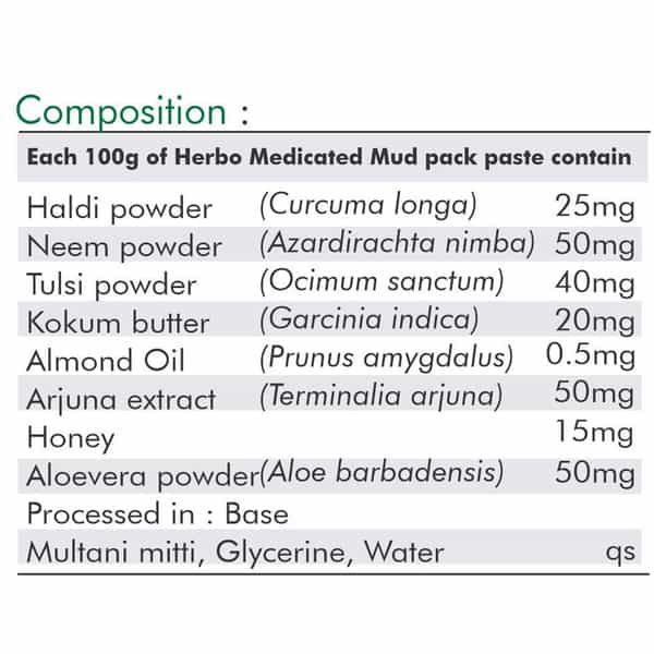 Al-Ayurvedic Life Herbo Mud Pack - 50G Pack Of 4