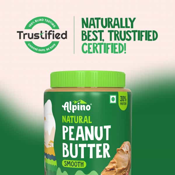 Alpino Natural Peanut Butter Smooth Jar 1 Kg
