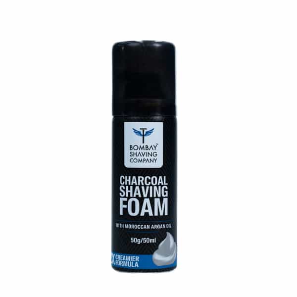 Bombay Shaving Company Charcoal Shaving Foam With Moroccan Oil - 50Ml
