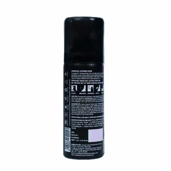 Bombay Shaving Company Charcoal Shaving Foam With Moroccan Oil - 50Ml