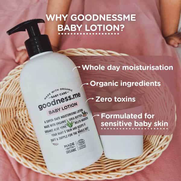 Goodness.me Certified Organic Moisturizing Baby Face & Body Lotion 100 Ml