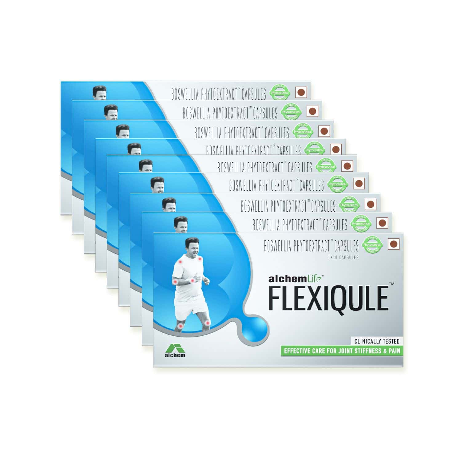 Flexiqule Natural Care For Joint Stiffness And Pain (pack Of 9)