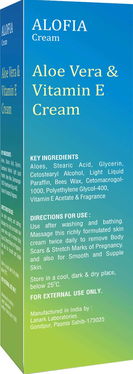 Buy ALOFIA CREAM ALOE VERA AND VITAMIN E 60GM Online & Get Upto 60