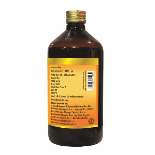 Baidyanath Asli Ayurved Arjunarishta 450 Ml (Pack Of 2)