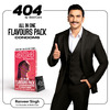 404 By Bold Care All In One Condoms For Men |5 Different Types |With Disposable Pouches - 10 Pcs.