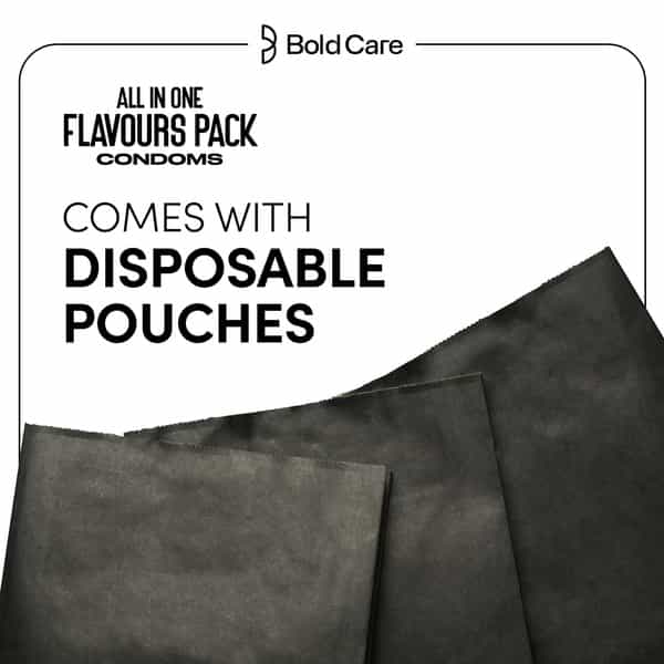 404 By Bold Care All In One Condoms For Men |5 Different Types |With Disposable Pouches - 10 Pcs.