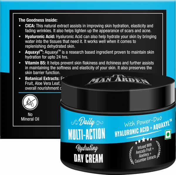 Man Arden Daily Multi-Action Hydrating Day Cream Cicaspf 25 Uva / Uvb Pa+++ 50G