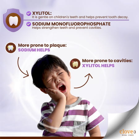 Clove Kids Toothpaste (3+Years) Natural Strawberry Flavour | No Artificial Flavours 100g