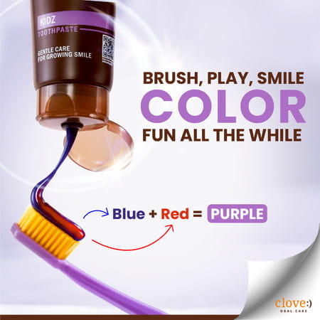 Clove Kids Toothpaste (3+Years) Natural Strawberry Flavour | No Artificial Flavours 100g