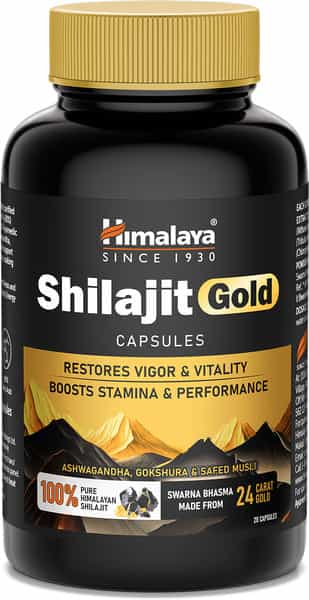 Himalaya Shilajit Gold | Restores Vigor & Vitality | Boosts Stamina & Performance | 20 Capsules