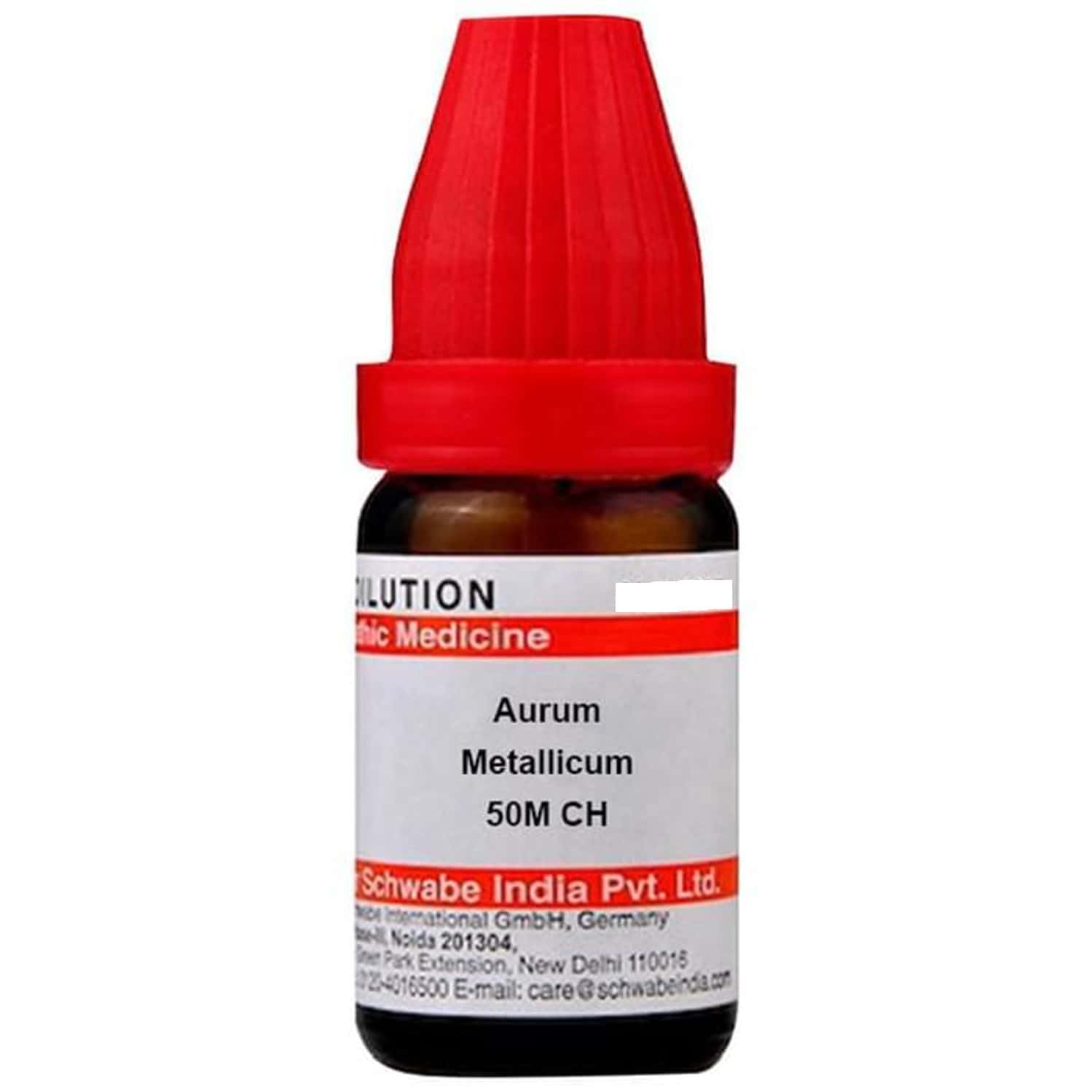 Dr. Willmar Schwabe India Aurum Metallicum Dilution 50m Ch 10 Ml
