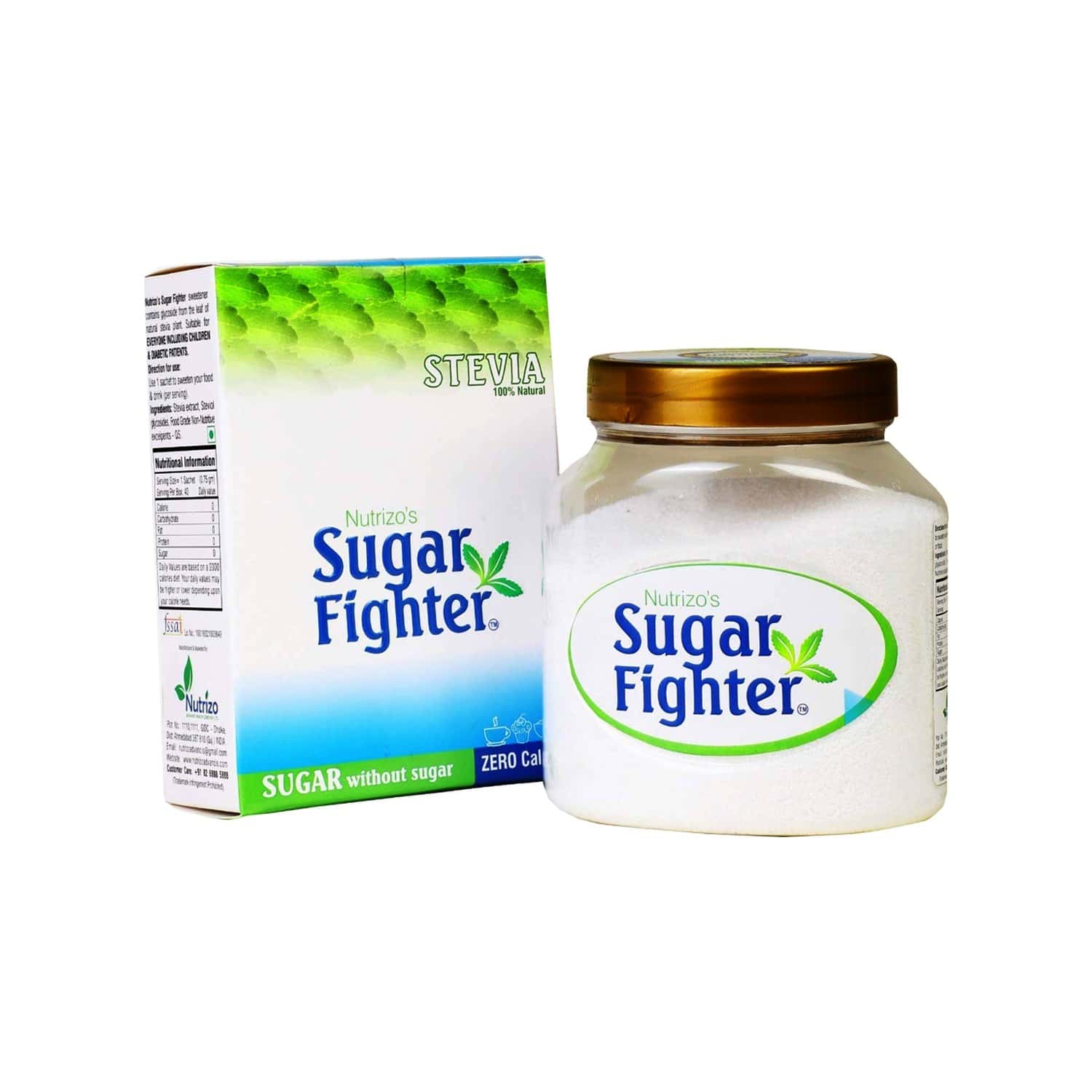 Buy SUGAR FIGHTER STEVIA ZERO CALORIES & FAT FREE SWEETENER NATURAL