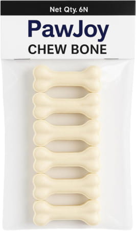 Paw Joy Dog Chew Bone 3 Inches | 500 Grams | 14 Pcs Chicken Flavour | Dog Treats | For Small Dogs