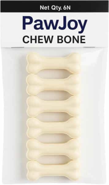 Paw Joy Dog Chew Bone 3 Inches | 500 Grams | 14 Pcs Chicken Flavour | Dog Treats | For Small Dogs