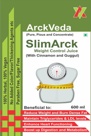 Arckveda Slimarck Slimming Juice Herbal Fat Cutter Cholestrol Control Heart Care - 600ml