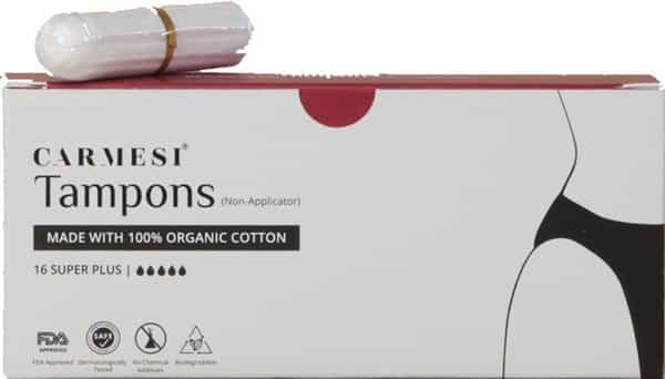 Carmesi 100% Organic Cotton Super Tampons - 16