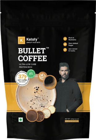 Ketofy - Bullet Coffee Mix | Mct Keto Instant Coffee Powder Sugarfree 100g Jar