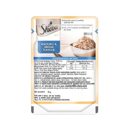 Sheba Rich Premium Adult (1+ Years) Wet Cat Food | Maguro & Bream Flavour | 12 X 35 G