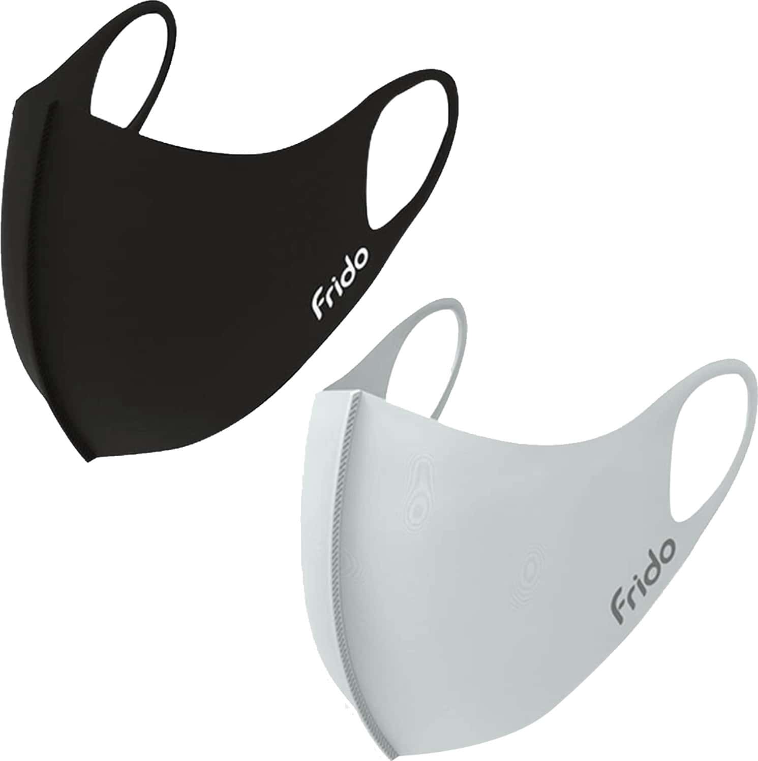 Frido Ultra Comfortable Silver+ Unisex 2 Gray+2 Black Face Mask Combo|Medium Size|Reusable|Imported