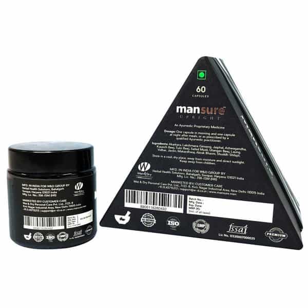 Mansure Combo - Upright And Energizer Capsules For Men