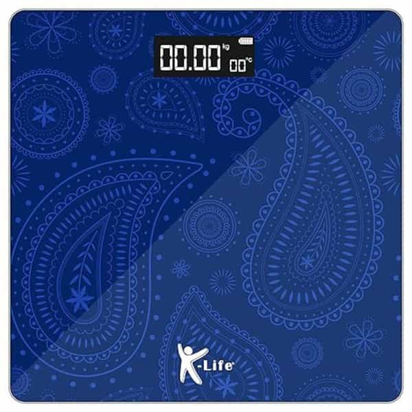 K-Life Ws-109 Digital Body Weight Machine For Home | High Precision Weighing Scale | 180Kg Capacity