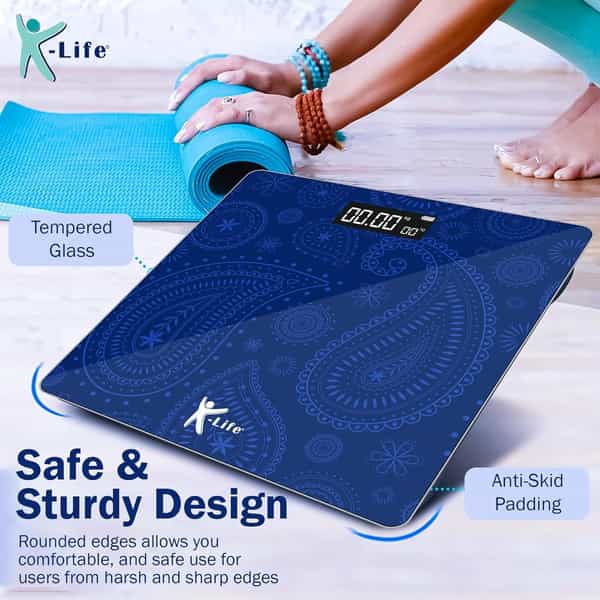 K-Life Ws-109 Digital Body Weight Machine For Home | High Precision Weighing Scale | 180Kg Capacity