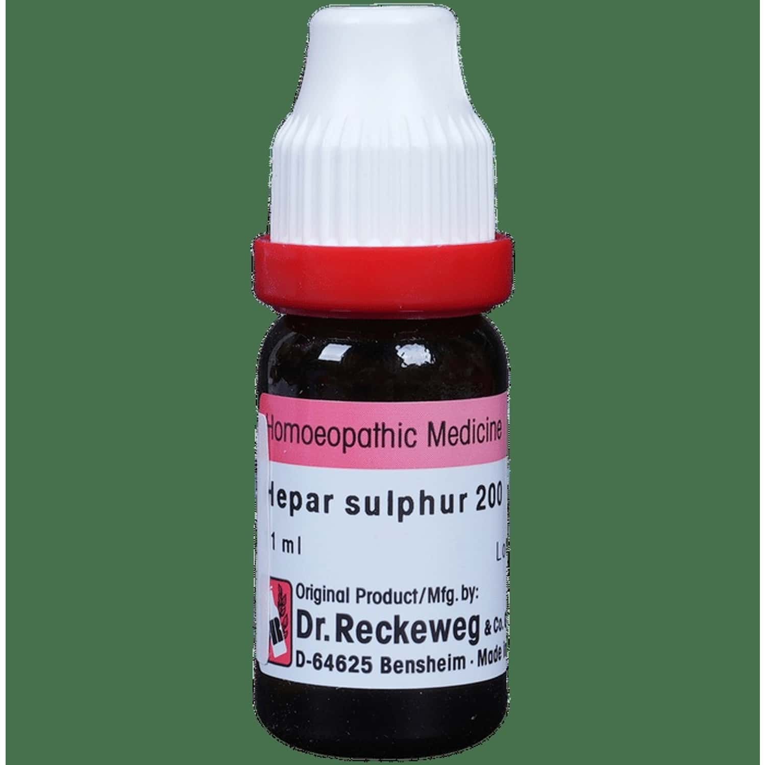 Dr. Reckeweg Hepar Sulphur Dilution 200 Ch 11 Ml