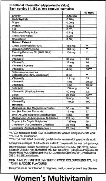 La Nature's Women's Multivitamin - 60 Softgel Capsules