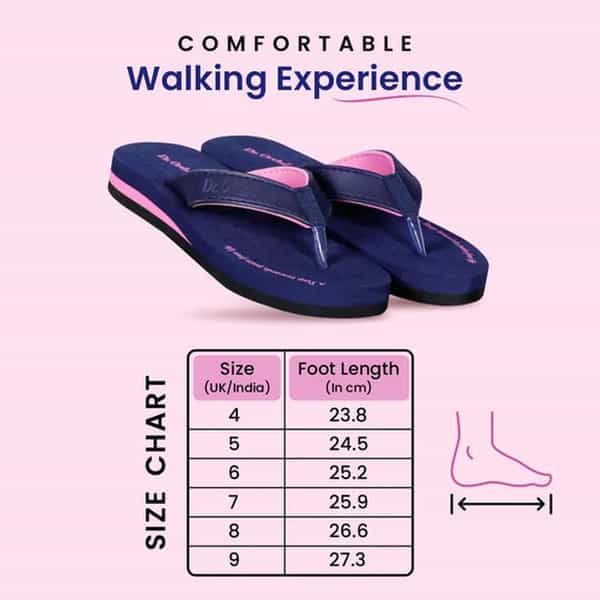Dr Ortho Extra Soft Slippers For Women Size - 8 Uk