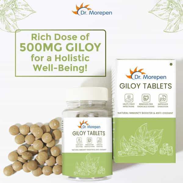 Dr. Morepen Giloy | Natural Immunity Booster & Anti Oxidant | Tablets | 60 No's