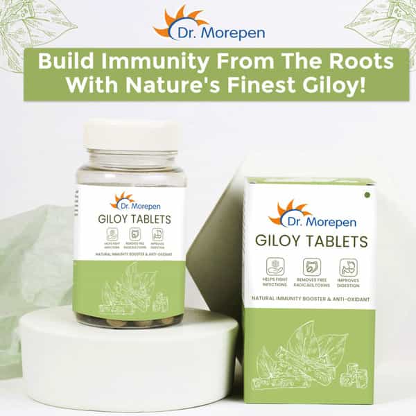 Dr. Morepen Giloy | Natural Immunity Booster & Anti Oxidant | Tablets | 60 No's