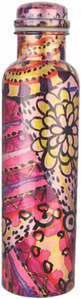 Ask Printed Copper Water Bottle 950 Ml