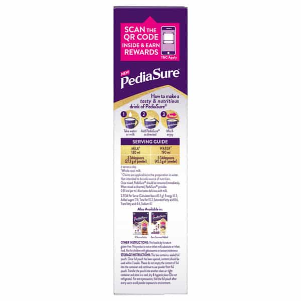 Pediasure Vital Nutritients To Help Kids Grow (Vanilla) Box Of 400Gm