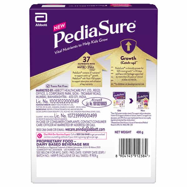 Pediasure Vital Nutritients To Help Kids Grow (Vanilla) Box Of 400Gm