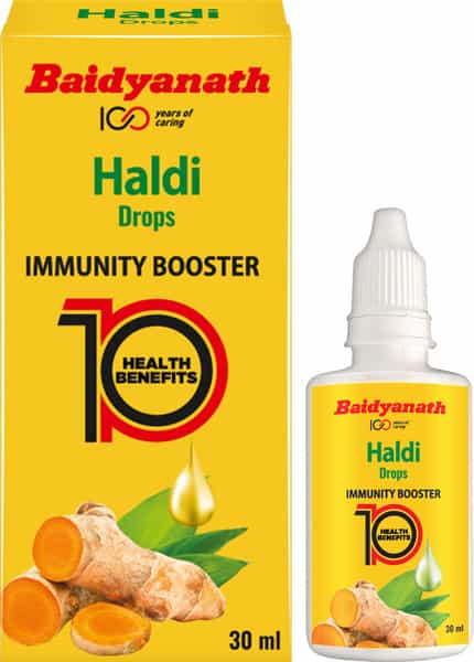 Baidyanath Haldi Drops - Natural Immunity Booster - 30 Ml