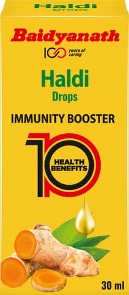 Baidyanath Haldi Drops - Natural Immunity Booster - 30 Ml