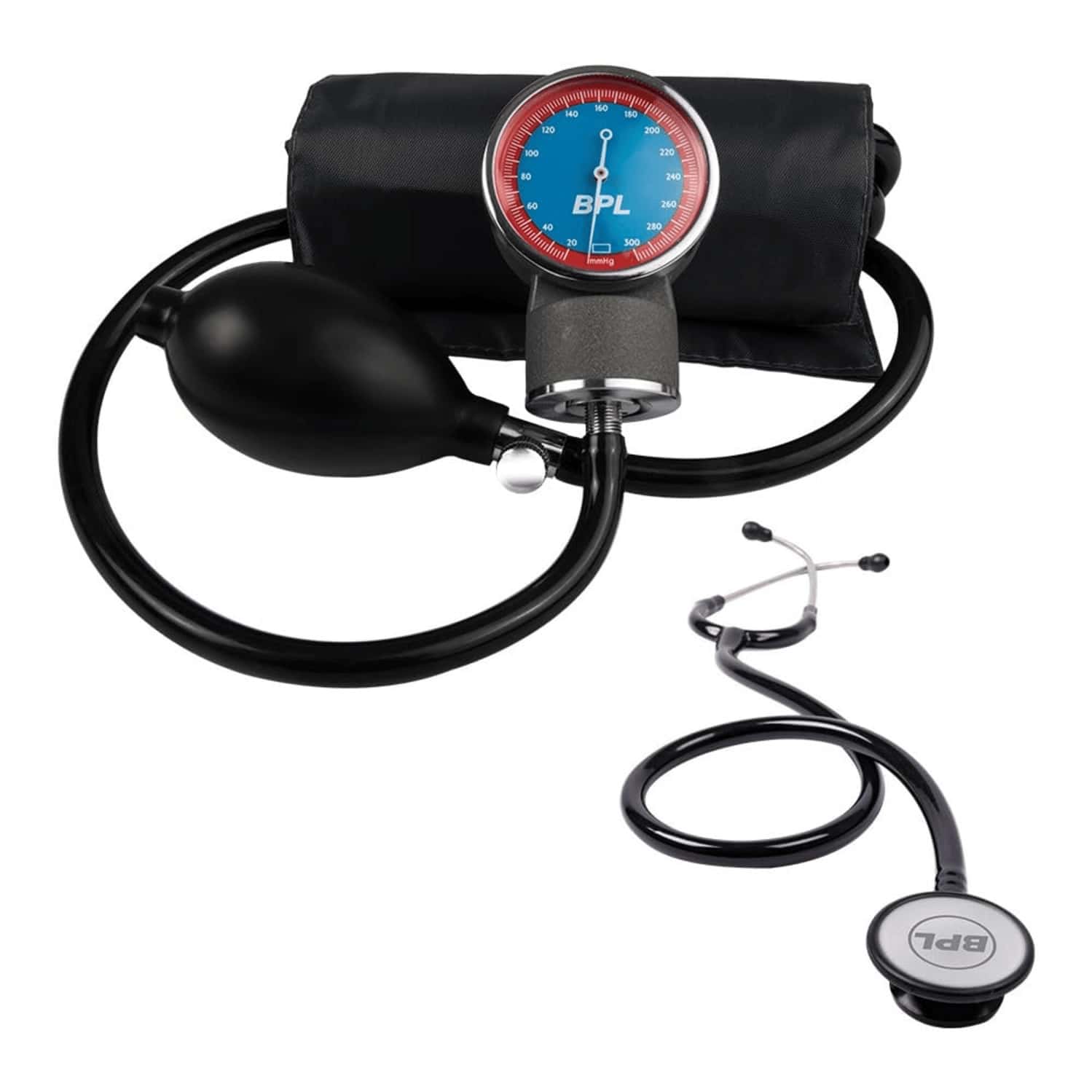 Bpl Medical Technologies Aneroid Sphygmomanometer And St-01 Dia Cast Stethoscope