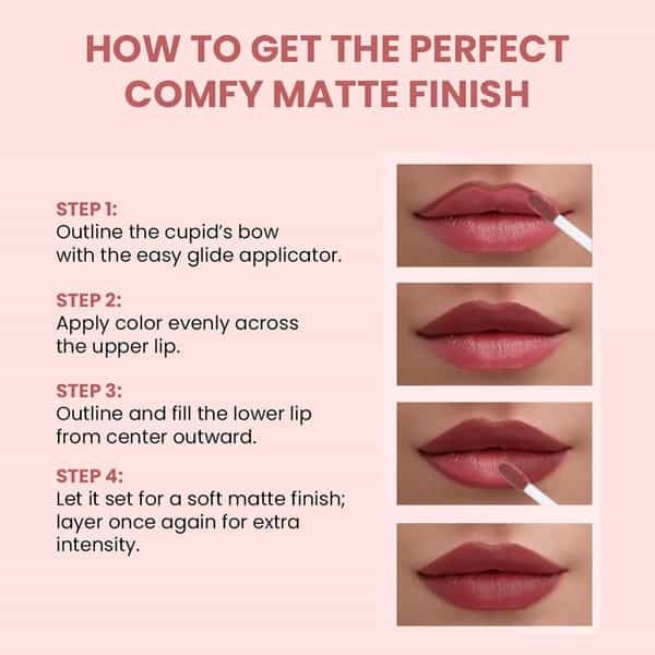 Tnw The Natural Wash Comfy Matte Liquid Lipstick 01 Rush Affair | Red Clay Shade 3 Ml