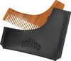 Man Arden Neem Wooden L Shaped Beard Comb With Rich Leather Pouch