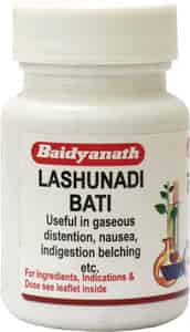 Baidyanath Asli Ayurved Lashunadi Bati | Digestive Problems Laxative & Stimulant - 80 Tabs (2 Pack)
