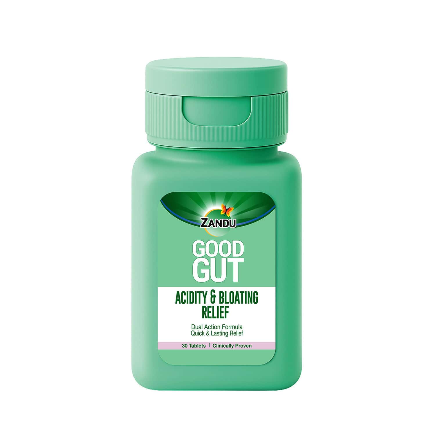 Zandu Good Gut Acidity & Bloating Relief Tablets Relief From Acidity Gas & Bloating 30 Tablets