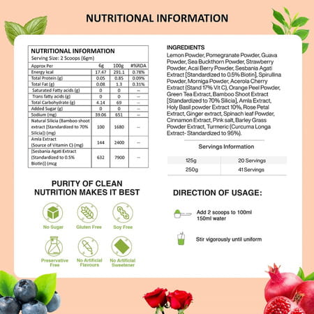 Vegan Greens Natural Collagen Builder 23key Herbs Anti Ageing | Skin Glow &More 250g | Natural Taste