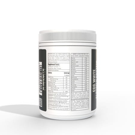 Sharrets Egg White Albumen Protein Powder - Vanilla Flavor, Lactose Free, Gluten Free, Non Gmo, 200g