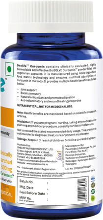 Onelife Curcumin - 60 Capsules