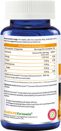Onelife Curcumin - 60 Capsules